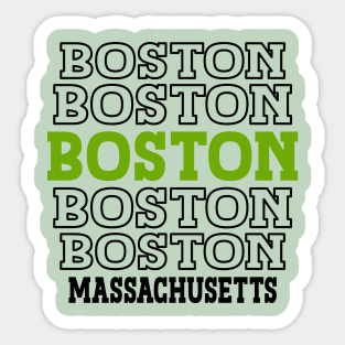 Boston, Massachusetts Sticker